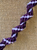 Purple with Lilac Fiber Necklace Lei - 21"