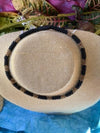 Hawai’i Inspired Kumihimo Necklace - Lava Black with Brown Earth Tones - 18”