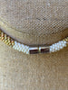 Hawai’i Inspired "Forbidden Island" Choker Necklace with Red Focal Section - 14"
