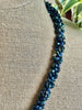 Matte Blue Scales Necklace  Lei - 23"