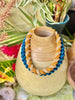 Fiber Wheat/Gold Kumihimo Necklace:  20" to 24"