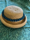 Gray & Rust Fiber Necklace  Lei - 23"