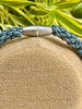 Hawaiian Beaded Oimatsu Necklace Lei  - Dark Denim Blues (27")