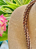 Hawaiian Beaded Necklace Lei - Earth Brown Tones (25")