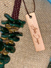 Emerald Green with Beige Hawaiian Haku Rose Petal Lei Necklace- 21"