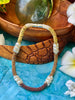 Hawai’i Inspired "Forbidden Island" Choker Necklace with Red Focal Section - 14"