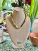 Garden Green, Gold , Topaz and Yellow Scales Necklace  Lei - 23"