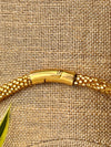 Picasso Green & Gold Picasso Rose Petal Orchid Lei Necklace - 22"