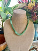 Green Transparent Dragon Scale Necklace Lei - 22”