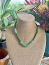 Green Transparent Dragon Scale Necklace Lei - 22”