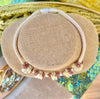 Yellow Ivory Lentil Beaded Hawaiian Haku Lei Mini (5 Clusters)  - 23"