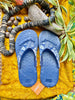 Men's Blue Hawaiian  Flip Flop by Soft Science-  Size 12