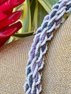 Hawaiian Beaded Necklace Rope™ - White, Purple, & Blue - 25"