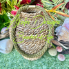 Hawaiian Beaded Necklace Lei Rope- Picasso Finish Blends Green & Yellow (22")
