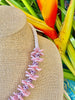 Light Pink Hawaiian Haku Rose Petal Lei - 23"