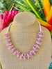 Light Pink Hawaiian Haku Rose Petal Lei - 23"
