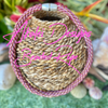 Hawaiian Beaded Necklace Lei Rope- Pansy Pinks (26")