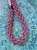 Lavender Lights Blended Kumihimo Necklace - 24"