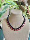 Red Picasso Pear Shaped Drops - 21"