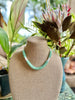 Sea Foam Green Segmented Necklace Lei - 19”