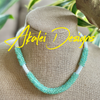 Sea Foam Green Segmented Necklace Lei - 19”