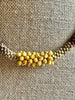 Brown Picasso Spiky Bead Necklace "Forbidden Island" inspired- 19"