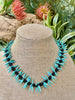 Island Inspired Blue Picasso Thorn Necklace (Rare) - 22"