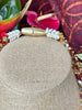 Topaz, White, and Yellow Scales Necklace  Lei - 21"