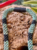 Turquoise and Black Segmented "Forbidden Island" Inspired Necklace - 18"