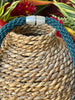 Hawaiian Beaded Necklace Lei Rope- Two-Toned Blue with Aqua (24-25")