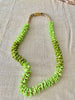 Two-Toned Green Orchid Lei Necklace - 22"