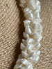 White Glossy Pearl Scales Necklace  - 22"