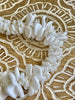 "Segmented" White Wedding Haku Lei Necklace  - 22"