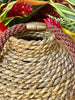 Hawaiian Beaded Necklace Lei - Wine and Brass (26")