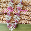 Yellow Ivory Lentil Beaded Hawaiian Haku Lei Mini (5 Clusters)  - 23"