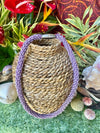 Hawaiian Beaded Necklace Lei - Lavendar and Purple (27")