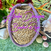 Hawaiian Beaded Necklace Lei - Lavendar and Purple (27")